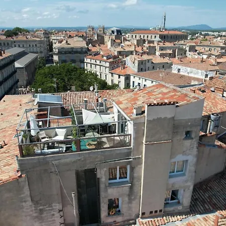 Appartement La-haut - Rooftop - Panorama Sur La Parking Montpellier