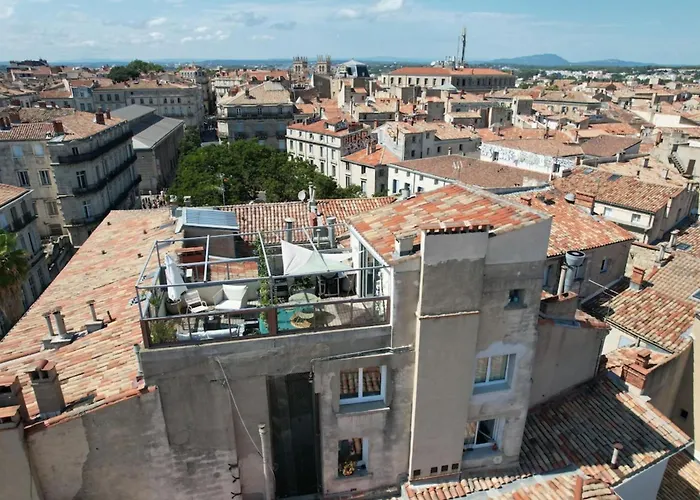 Apartment La-haut - Rooftop - Panorama Sur La Parking Montpellier