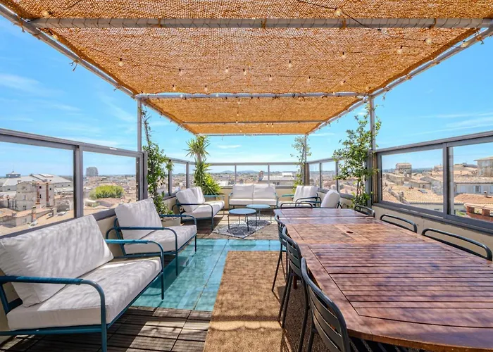 Apartment La-haut - Rooftop - Panorama Sur La Parking Montpellier